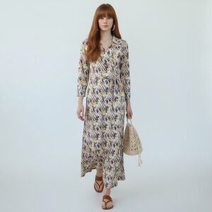 Vintage 1970s Hostess Maxi Wrap Dress